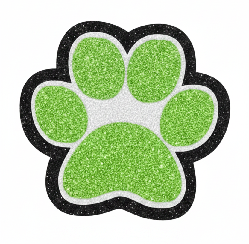 Removable Pawprint Cheer Bow Center Piece Only (Made to Order)