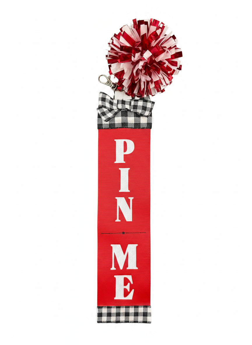 Cheer Pin Ribbon